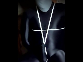 Man in Tights, Tied and try to Breath...