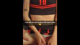 真正的出轨女友在 Snapchat 上得到中出回报 - Richelle Rose