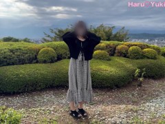 【素人】野外露出！Eカップ色白彼女が野外で放尿して中出し青姦 素人カップル/美少女/色白美乳/中出し/フル動画(28分)/일본여대생과질내사정섹스 - Screenshot 1 of 16 - 日本人 カップル