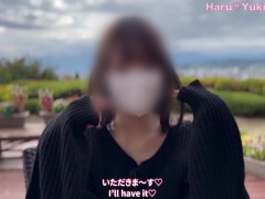 【素人】野外露出！Eカップ色白彼女が野外で放尿して中出し青姦 素人カップル/美少女/色白美乳/中出し/フル動画(28分)/일본여대생과질내사정섹스 - Screenshot 3 of 16 - 中出し