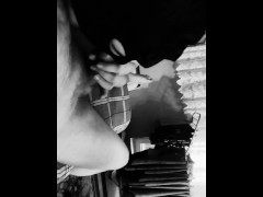 Submissive BBW gives blowjob to her owner with a small penis