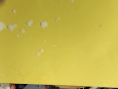 Cum art project demonstration - Screenshot 15 of 16 - Big Dick Jerking Off