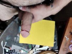 Cum art project demonstration - Screenshot 9 of 16 - Big Dick Jerking Off