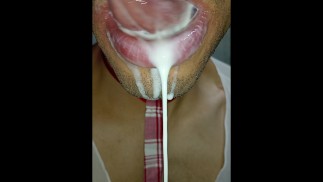 TONGUE, SLOOPY, SALIVA, SUBMISSION, THROAT, MILK, SIX PACK CLOSE UP