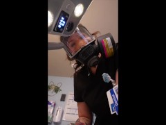 POV Gas Mask Dental cleaning, prostate exam, milking SEE THE FULL VIDEO ON MY ONLFANS