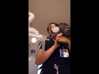 POV Gas Mask Dental cleaning, prostate exam, milking SEE THE FULL VIDEO ON MY ONLFANS