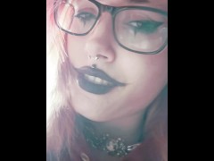 goth slut gets filled with cum 2/16