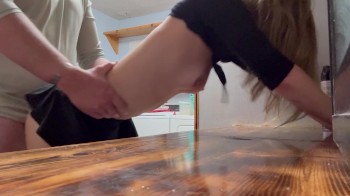 Teen Babysitter Sneak Fuck in Pantry - Pornhub.com