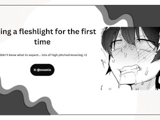 Trying a fleshlight for the first time...