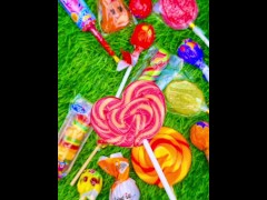 Satisfying video Asmr lollipops candy unboxing video Asmr opening video and chocolate gummy candy