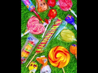 Befriedigendes Video Asmr Lutscher Süßigkeiten Unboxing Video Asmr Eröffnungsvideo Und Schokoladengummibonbons