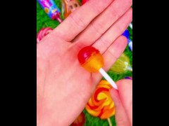 Satisfying video Asmr lollipops candy unboxing video Asmr opening video and chocolate gummy candy