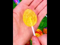 Satisfying video Asmr lollipops candy unboxing video Asmr opening video and chocolate gummy candy