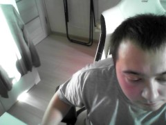 for a small fee, my subscribers persuaded me to masturbate on a webcam