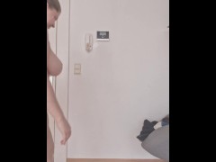 Special nude cleaning PT 2 in kitchen with boobs close reward (more on my onlyfans)