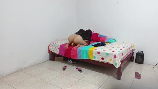 cuckold leaves and stays masturbating for each other