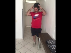 I make a naughty video with my neighbor and ask him to fuck my pussy.