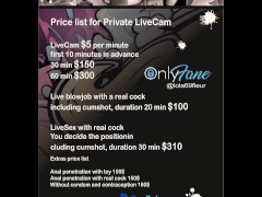 Pricelist privat Livecam - Screenshot 9 of 16 - Big Tits