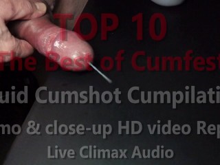 TOP 10 Das Beste Von Cumfest Flüssige Cumshot Cumpilation w Slomo & Closeup HD Video Replay