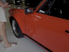 Miami up close slow sensual couple fucking with dripping creampie pussy