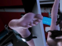 3D BBW hot Asian slut got fucked so hard by a huge dildo