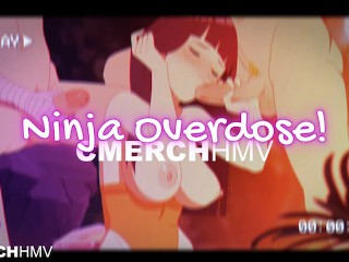 Ниндзя Передозировка - Наруто Вайфус жаден до члена! - Хентай HMV - CMerchHMV