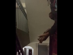 Strokin in my apartment hallway