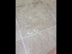 Squirting in the work bathroom