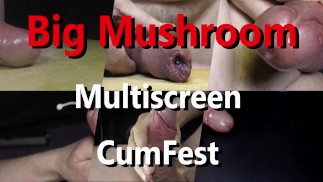 Velká houba Multiscreen Cumfest Sténání Kompilace