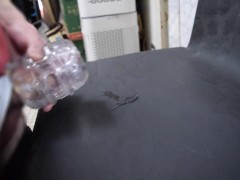 透明な貫通型オナホでシコシコ大量射精しました - Screenshot 6 of 16 - オナニー