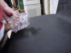 透明な貫通型オナホでシコシコ大量射精しました - Screenshot 9 of 16 - オナホ