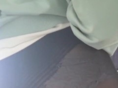 Fetish,my pad is not visible under pantyhose