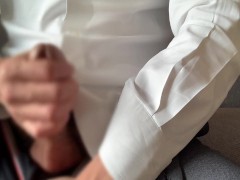 【孤独のオナニ（女性専用・オナニー鑑賞用）】ホテルで大量射精！個撮 | スーツ | イケオジ | リアル鑑賞も◎ - Screenshot 5 of 16 - Amateur