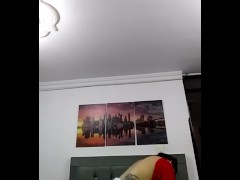 I ride my husband's cock and he makes a video.