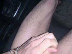Jerking off while driving- male moaning