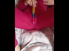 着るタイツと電動ブラシでオナニーする変態日本人女性♥️ - Screenshot 5 of 16 - クリ オナニー