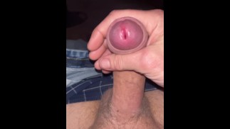 Slow motion upclose of stroking my cock