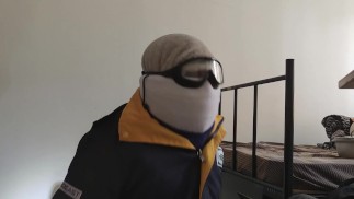 Locked up in mask for hours under Hot Weather