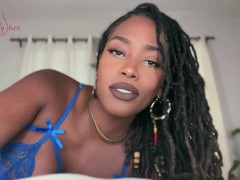 Ebony Mistress Degrades Little Black Dick Slut Humiliation