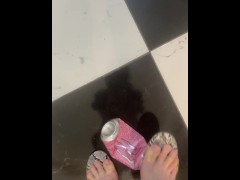 High Heels Crush - Soda Can Foot Fetish!