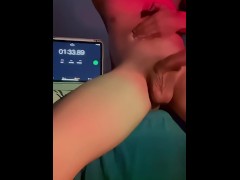 【男喘 射精 男M】夜深挑战1分钟极限狂尻，射了满身，听从主人的指示用最快的速度打飞机1分钟 - Screenshot 15 of 16 - Asia Boy
