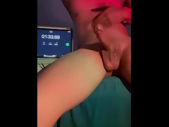【男喘 射精 男M】夜深挑战1分钟极限狂尻，射了满身，听从主人的指示用最快的速度打飞机1分钟 - Screenshot 16 of 16 - Masturbation