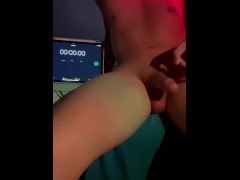 【男喘 射精 男M】夜深挑战1分钟极限狂尻，射了满身，听从主人的指示用最快的速度打飞机1分钟 - Screenshot 2 of 16 - Asian Masterbation