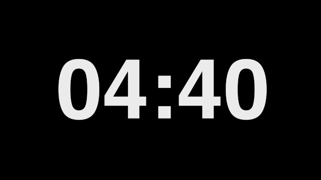 10 Minute Timer: 10 minutes until she comes.