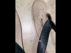 POV: Sweaty and Dirty Feet Feet! Mud Flip flops!