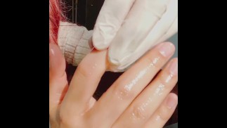 Japanese Schoolgirl Fetish Hand Massage