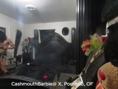 Asian Teen  Submit To Master Eat Big Black Dick On Cam CashMouthBarbie Behind the Scenes