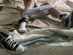 Tied Up Wearing Converse and White Socks