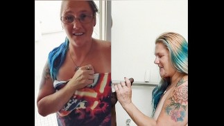 Naughty Bathroom Fun With Rainbowhair Trailer Park Milf