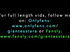 Unaware Giantess uses tiny ex as a buttplug 1/16